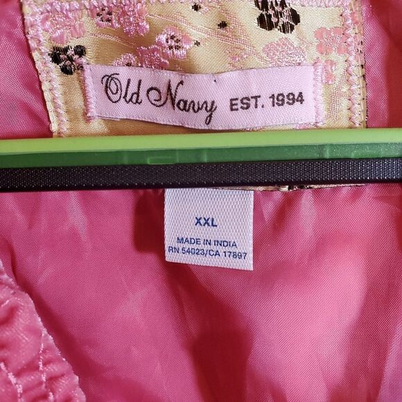 Old Navy Big Girls Rose Pink Velvet Quilted Embroidered Lined Bow Front Blazer - Picture 8 of 8